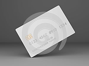 Payment credit card themplate. 3d illustration
