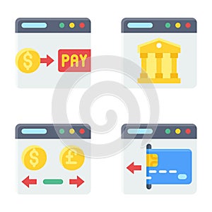 Payment gateway icon set 2 Payment related vector