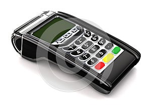 Payment GPRS Terminal, on white.