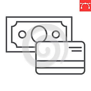 Payment line icon