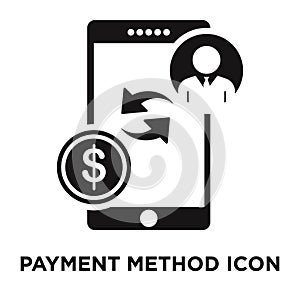 Payment method icon vector isolated on white background, logo co