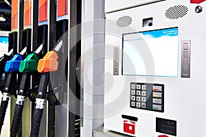 Payment modern filling station