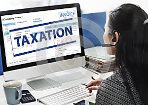 Payment Received Taxation Tax Time Concept