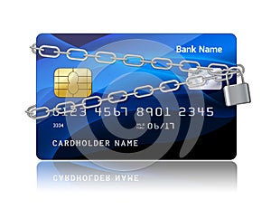 Payment security of credit card with chip