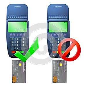 Payment terminal and bank card