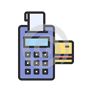 Payment Terminal Icon Image.