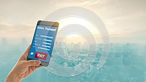 Payments concept. Mobile banking network