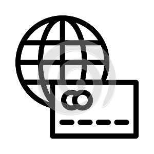 Paypage glyph flat vector icon