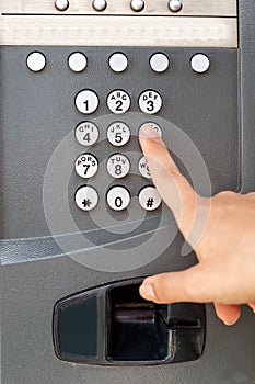 Payphone keypad