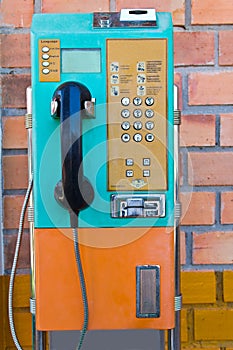 Payphone on the wall