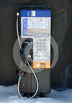 Payphone in Winter