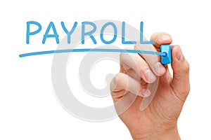 Payroll Blue Marker