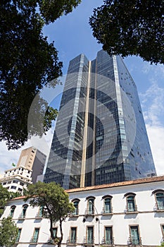 PaÃƒÂ§o Imperial, Rio de Janeiro: the contrast between colonial and modern architecture buildings.