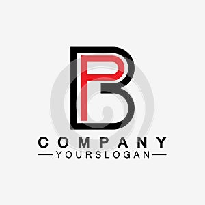 PB letter logo. Creative and Minimalist Letter BP PB Logo Design