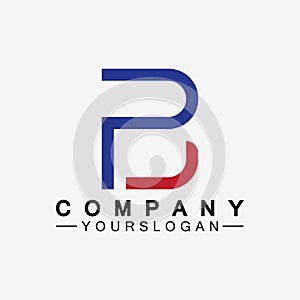 PB letter logo. Creative and Minimalist Letter BP PB Logo Design