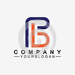 PB letter logo. Creative and Minimalist Letter BP PB Logo Design