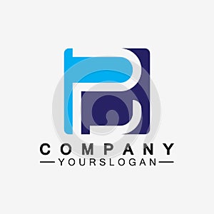 PB letter logo. Creative and Minimalist Letter BP PB Logo Design