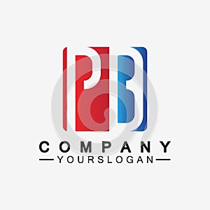 PB letter logo. Creative and Minimalist Letter BP PB Logo Design