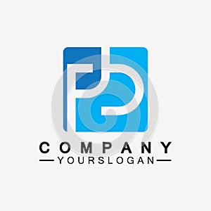 PB letter logo. Creative and Minimalist Letter BP PB Logo Design