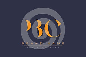 PBC abstract letter logo design