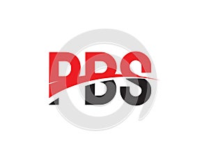 PBS Letter Initial Logo Design Vector Illustration photo