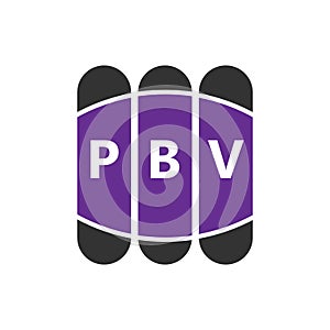 PBV letter logo design on white background. Creative modern PBV letter logo design. Vector design