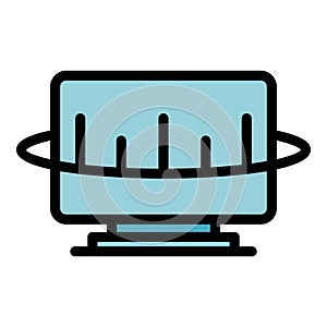 Pc antivirus icon vector flat