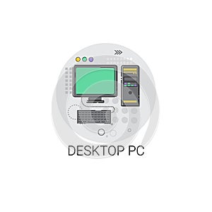 PC Desktop Personal Computer Icon
