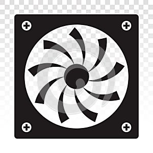 PC fan / computer fan flat icon for apps or website