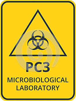 PC3 Microbiological Laboratory Symbol
