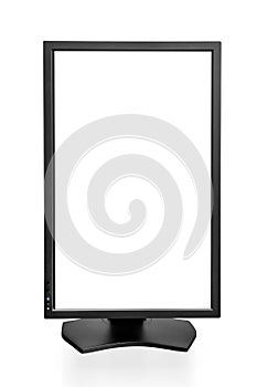 PC monitor in vertical (full page) orientation