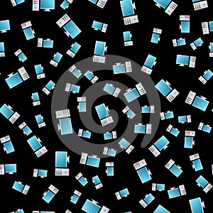 PC pattern seamless. Computer ornament. data processor background. Vector