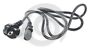 PC power cord: 3-pin receptacle socket