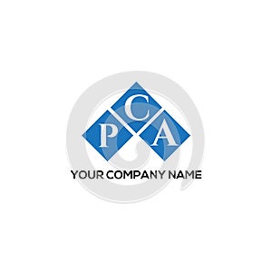 PCA letter logo design on BLACK background. PCA creative initials letter logo concept. PCA letter design