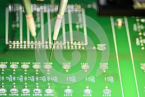 The PCB board checking process by high speed automatic robot system