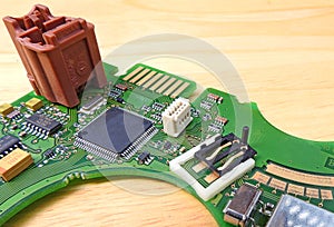 Pcb printed circuit board comms unit control panel switches points microchip electronic