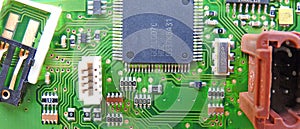 Pcb printed circuit board comms unit control panel switches points microchip electronic photo
