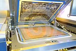 PCB Processing on CNC machine working