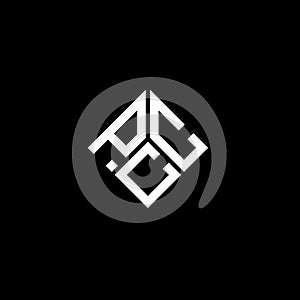 PCC letter logo design on black background. PCC creative initials letter logo concept. PCC letter design