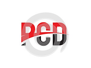 PCD Letter Initial Logo Design Vector Illustration