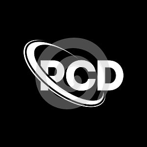 PCD logo. PCD letter. PCD letter logo design. Initials PCD logo linked with circle and uppercase monogram logo. PCD typography for