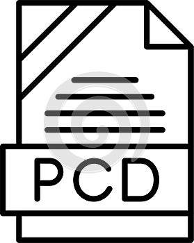 PCD Outline Vector Icon