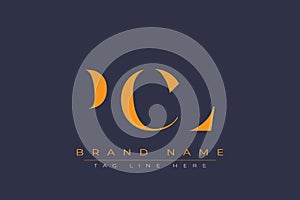 PCL abstract letter logo design