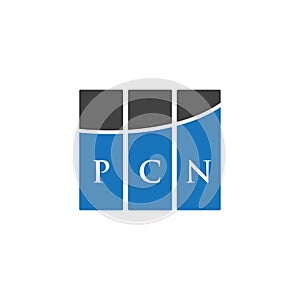 PCN letter logo design on WHITE background. PCN creative initials letter logo concept. PCN letter design.PCN letter logo design on photo