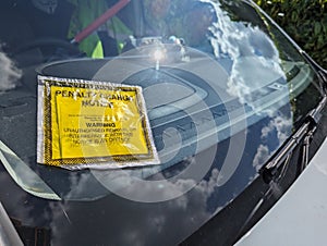 PCN parking ticket fine