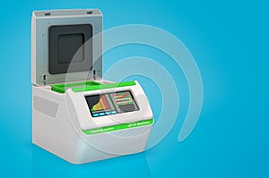PCR machine, thermal cycler. 3D rendering