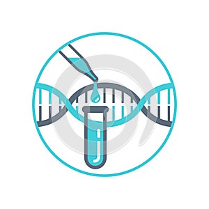 PCR testing icon polymerase chain reaction