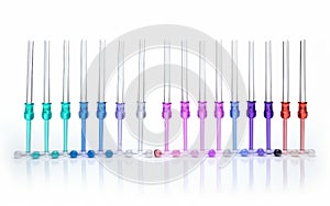 PCR Tubes on White Background