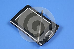 PDA on Blue Background