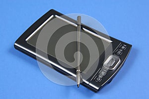 PDA on Blue Background